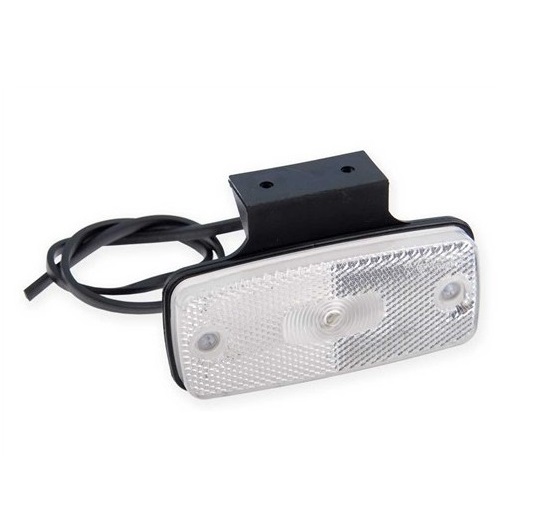 Světlo poziční LED bílé 12/24V DOB 45DBK s gumovým držákem