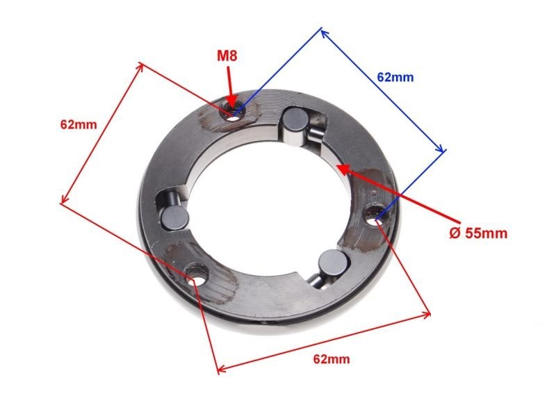 volnoběžka startéru 55 mm 150 ccm motor 162FMJ