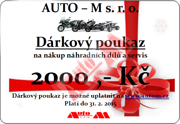 Dárkový poukaz 2000,- Kč